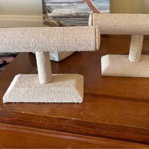 Beige Jewelry Display Stands Two stands for sale